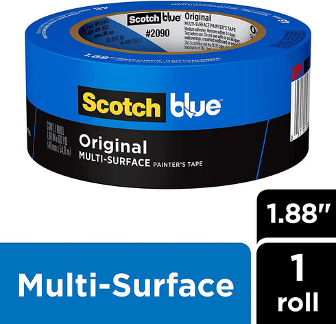 ScotchBlue Original Multi-Surface Painters Tape, 1.88 inches x 60 yards, 2090, 1 Roll