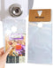 Skywin 100 Plastic Door Hanger Bags 6 x 12 inches - Clear Door Hanger Bags Protects Flyers, Brochures, Notices, Printed Materials - Waterproof and Secure Door Knob Hanger for Outdoor Use (100)