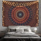 Bohemian Mandala Tapestry Hippie Tapestries Psychedelic Peacock Boho Tapestry Wall Hanging for Bedroom(59.1 x 78.8 inches)