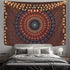 Bohemian Mandala Tapestry Hippie Tapestries Psychedelic Peacock Boho Tapestry Wall Hanging for Bedroom(59.1 x 78.8 inches)