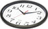Bernhard Products Black Wall Clock Silent Non Ticking,12 Inch Quality Quartz Battery Operated Round Easy to Read Home/Office/Kitchen/Classroom/School Clock Sweep Movement (12 Inch)