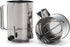 RSVP International Endurance® Stainless Steel Crank Style Flour Sifter, 5 Cup | Sift Flour & Dry Ingredients for Baking | Manual Crank | Dishwasher Safe,Silver