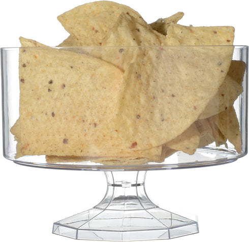Platter Pleasers Round Trifle Serving Bowl, 6 by 4.5-Inch, Clear