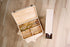 Twine, Single Bottle Wooden Decorative Wine Box with Lid, Great for Wine Accessory Sets, Exposed Wood Grain