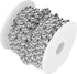 Emoshayoga Pearl Bead Roll, Garland Decoration Artificial Pearls Beads Garland Gold Beads Roll for Christmas Wedding DIY Decoration Holiday Party Supplies 8mm 10m/ 32.8ft(Silver)