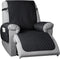 TAOCOCO Non-Slip Recliner Chair Cover Sofa Slipcover, Pet Cover for Small Recliner Chair with Elastic Straps, Washable Reclining Chair Cover Recliner Furniture Protector (23'' Small, Black)