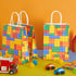 24 Pieces Building Blocks Favor Bags Blocks Theme Party Supplies Building Blocks Party Bag for Building Blocks Birthday Decorations Kids Classroom Reward