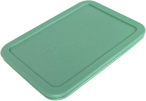 Pyrex Bundle - 2 Items: 7210-PC 3-Cup Light Green Plastic Food Storage Lids