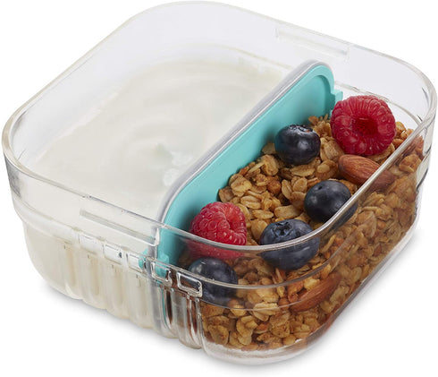 PackIt Mod Snack Bento Food Storage Container, Mint Green