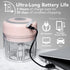Kitcheon Electric Garlic Chopper-Mini Food Chopper (250 ML)-Kitchen Mini Garlic Chopper,Mincer,Crusher,Grinder,Slicer-Hand Kitchen Dicers for Ginger,Onion,Chili,Spices,Veggies