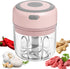 Kitcheon Electric Garlic Chopper-Mini Food Chopper (250 ML)-Kitchen Mini Garlic Chopper,Mincer,Crusher,Grinder,Slicer-Hand Kitchen Dicers for Ginger,Onion,Chili,Spices,Veggies