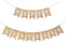 Shimmer Anna Shine Burlap Happy Birthday Banner for Birthday Party Decorations (White Print)