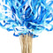 40 Pieces Mix Color Ribbon Wands Sticks with Bell Fairy Stick Party Streamers for Wedding Party (White, Blue, Light Blue)