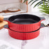 Bruntmor Set Of 2 Modern Ceramic Pie Pan, 8" Tart Pan Round Pie Plate Baking Dish 2" Deep, Elagent Ribbed Design, Red