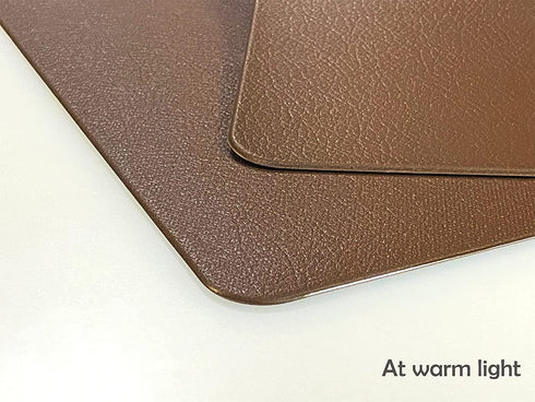 GabrielModu Placemat,Heat-Resistant Place Mats,Stain-Resistant Non-Slip and Isolated Washable Table Mat (4 pcs, Dark Brown-Coffee), Coffee Brown