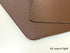GabrielModu Placemat,Heat-Resistant Place Mats,Stain-Resistant Non-Slip and Isolated Washable Table Mat (4 pcs, Dark Brown-Coffee), Coffee Brown