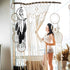3 Pieces Dream Catcher Moon Sun Star Design Handmade Traditional Design for Wall Hanging Home Decoration (Black)