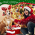6 Pieces Christmas Dog Ornament with 6 Scarfs Santa Hats Funny Cute Doggy Hanging Decorations Lanyard Artificial Fur Decorative Furry Pet Pendant for Xmas Tree Decor Home Present Party DIY