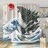 DESIHOM Funny Shower Curtain Anime Godzilla Shower Curtain Asian Shower Curtain Cool Japanese Artistic Shower Curtain Polyester Fabric-72" x 72"