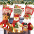 COOLWUFAN Christmas Stockings, 3 Pack 19" Personalized Xmas Stockings with 3D Snowflake Santa, Snowman, Reindeer for Family Holiday Christmas Party Decorations