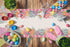 Linen Easter Egg Table Runner Pink and White Buffalo Check Plaid Spring Ressurrection Home Kitchen Dining Room Decoration