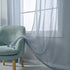 Dusty Blue Voile Sheer Curtains for Living Room 84 Inches Long 2 Panels Rod Pocket Light Filtering Treatment Window Drapes Solid Blue Sheer Curtains for Girls Bedroom 52 X 84 Inch Length
