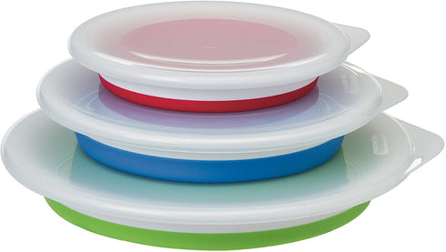 Progressive Prepworks Thinstore Collapsible Prep/Storage Bowls with Lids - Set of 3