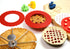 Norpro Silicone Mini Pie Pan Shields, Set of 4, 6 inch, Red