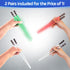 Chop Sabers Light Up LightSaber Chopsticks (4 Pairs, Red, Blue, Green, Purple)