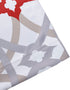 DriftAway Alexander Spiral Geo Trellis Pattern Window Curtain Valance Rod Pocket 52 Inch by 18 Inch Plus 2 Inch Header Red and Gray 1 Pack