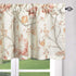 Leeva Kitchen Valances for Windows Dining Room Red Flowers, Watercolor Plant Pattern Rustic Design Thermal Insulated Curtains Valance for Living Room Bedroom, One Panel, 52x18
