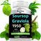 1950mg Soursop Graviola Capsules (Guanábana) Organic Leaves Powder Rich in Powerful Anti-Oxidants - 120 Capsules 40 Servings