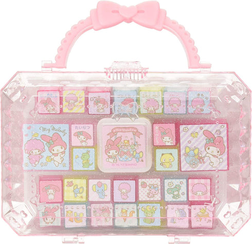 Sanrio N-1709-769711 My Melody Friends Stamp Set, 6.5 x 1.8 x 7.3 inches (16.5 x 4.5 x 18.5 cm), Polystyrene
