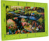 Mark Feldstein & Associates Alice in Wonderland Disney Kinkade Floral Green 16 x 10 Glass Rectangular Wall Clock