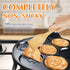 Non-stick Pancake Pan, Animal Pancake Maker Pan with 7-Cup, Mini Blini Pancake Mold for Kids, Black