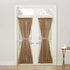 Sun Zero Barrow Energy Efficient Door Panel Curtain with Tie Back, 54" x 72", Taupe