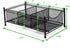 Mind Reader Storage Basket Organizer, Home, Office, Kitchen, Bathroom, 3 Compartments, Metal Mesh, Black