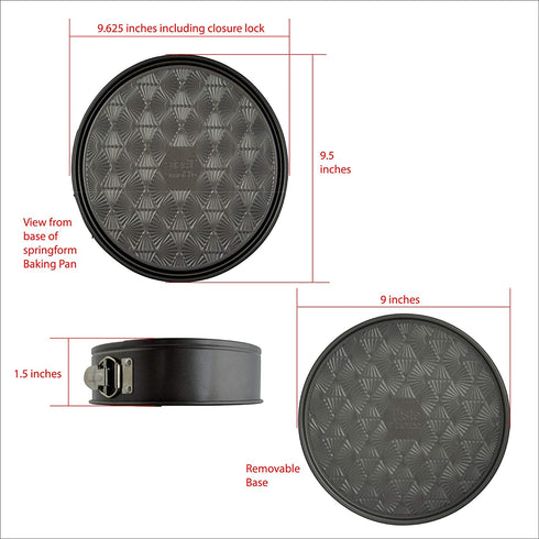Taste of Home 9-inch Non-Stick Metal Springform Baking Pan
