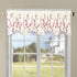 Home Soft Things Cherry Blossom Embroidery Valance Pink, 60" x 19", Scalloped Flower Floral Thermal Insulated Window Curtain Valance Thick Drapes for Bedroom Decor with Rod Pocket, Set of 1 Panel