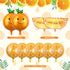 10 Pieces Orange Citrus Foil Balloon Cartoon Fruit Aluminum Foil Balloons Jumbo Birthday Tangerine Balloons for Little Cutie Baby Shower Summer Citrus Themed Boy Girl Birthday Party Decor Supplies