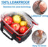 Adult Lunch Box for Men & Women Insulated Lunch Bag with Adjustable Shoulder Strap, Leak Proof Reusable Lunch Cooler Tote Bag for Office work, Picnic and Outdoor (Black)