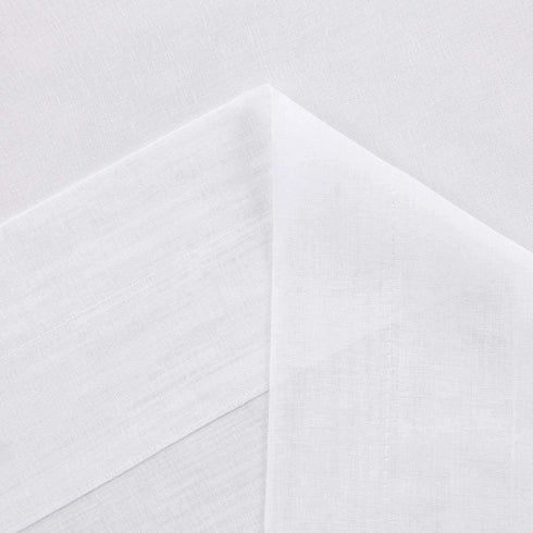 DWCN White Sheer Curtains Semi Transparent Voile Rod Pocket Curtains for Bedroom and Living Room, 42 x 63 inches Long, Set of 2 Panels
