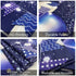 Happy 15th Birthday Banner Backdrop Sign Background 15 Birthday Party Decorations Supplies for Boys Teenagers 6 x 4ft Blue Purple