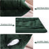 MIULEE Pack of 2 Boho Velvet Throw Pillow Covers Decorative Soft Solid Outdoor Cushion Covers for Couch Bed Sofa 18x18 Inch Army Green
