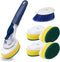 Dish Wand (7 Piece) Heavy Duty Delaware Durables Dish Sponge Kitchen Set with Elegant Soap Dispenser Dish Washing Tool, Eco-Friendly Sponge with Handle
