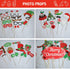 Christmas Photo Booth Props Kit, 32PCS Photo Props with Large Photo Booth Frame (20x28?), DIY Christmas Picture Props Selfie Accessories, Perfect for Xmas Holiday Party Decoration