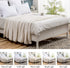 MIULEE Fleece Throw Blanket with Pompom Fuzzy Soft Flannel Cream White Blanket Plush Warm Cozy Bed Blanket for Couch Sofa Chair Boho Decor Throw Size 50"x60"