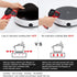 Lazy K Induction Cooktop Mat - Silicone Fiberglass Magnetic Cooktop Scratch Protector - for Induction Stove - Non slip Pads to Prevent Pots from Sliding during Cooking (9.4 inches) Black
