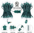Clear Christmas String Lights 100 Count 26.5 Feet Incandescent Bulb Mini Lights for Indoor Xmas Tree Garland Birthday Wedding Party Festival Decoration, 2 Pack Green Wire