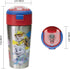 Zak Designs Paw Patrol Durable Stainless Steel Straw Bottle with Push-Button Flip Lid Vacuum Insulation Keeps Drinks Cold, BPA Free(1 PC), 12oz